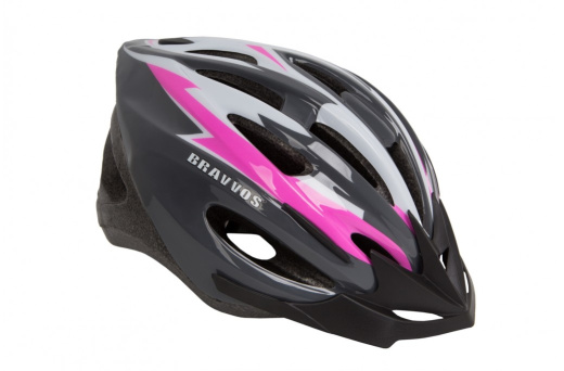 Велосипедний шолом HEL128 рожевий розмір XS