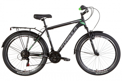 Велосипед 26 Formula Magnum 2021 черный с зеленым размер M
