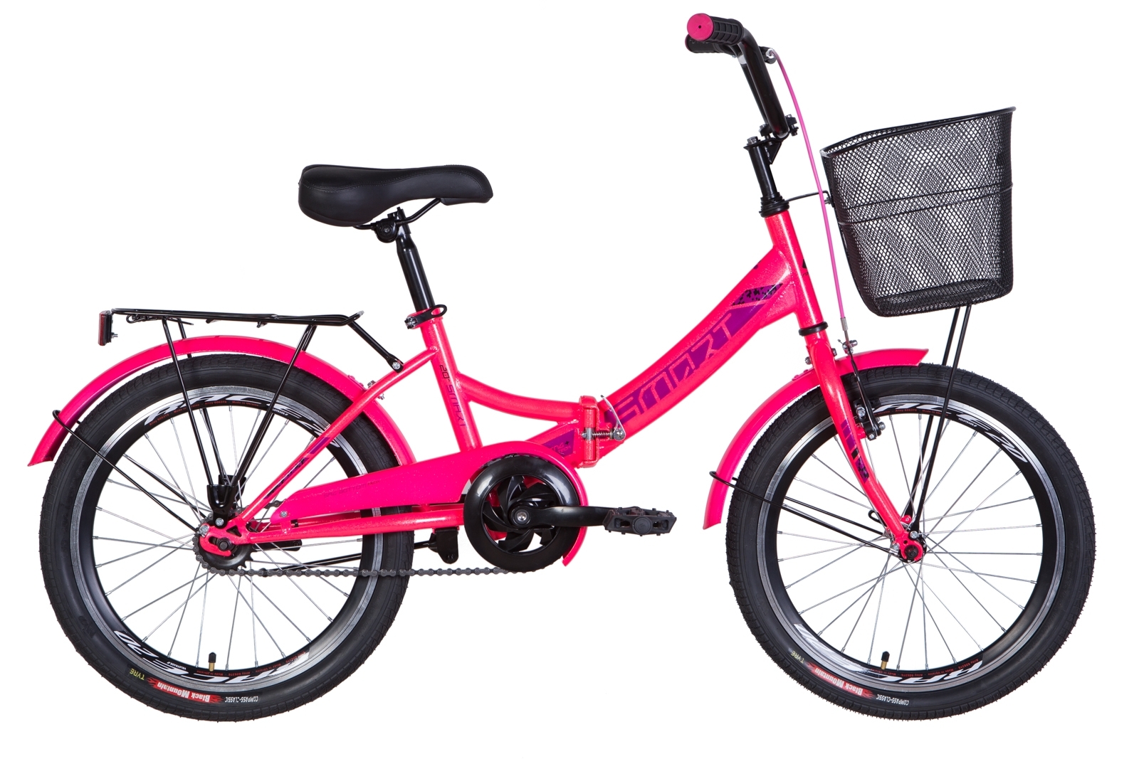 Велосипед 20 Formula Smart С Корзиной 2021 розовый изображение 