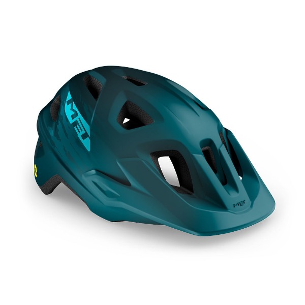 Велосипедный шлем MET Echo MIPS Petrol Blue Matt изображение 