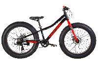 Велосипед 24 Formula Paladin 2021 черно-красный с бирюзовым размер L